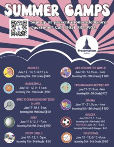 Presentation Academy is Offering a Variety of Summer Camps